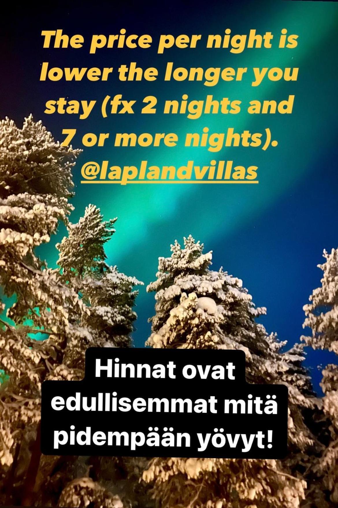 רוקה Villa Saarua By The Slopes Ski In, Family & Bike Park, Hike Trails, National Park, Wifi - Lapland Villas מראה חיצוני תמונה